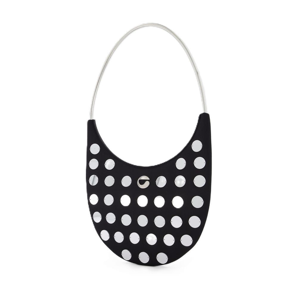 Coperni Ring Swipe Bag In Black Embroidery