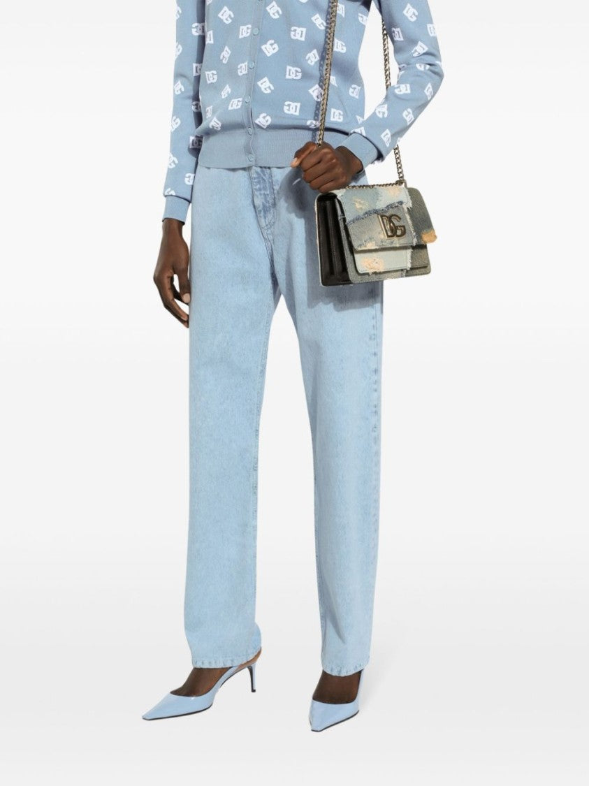 Dolce & Gabbana High-Waisted Relaxed Fit Denim Trousers