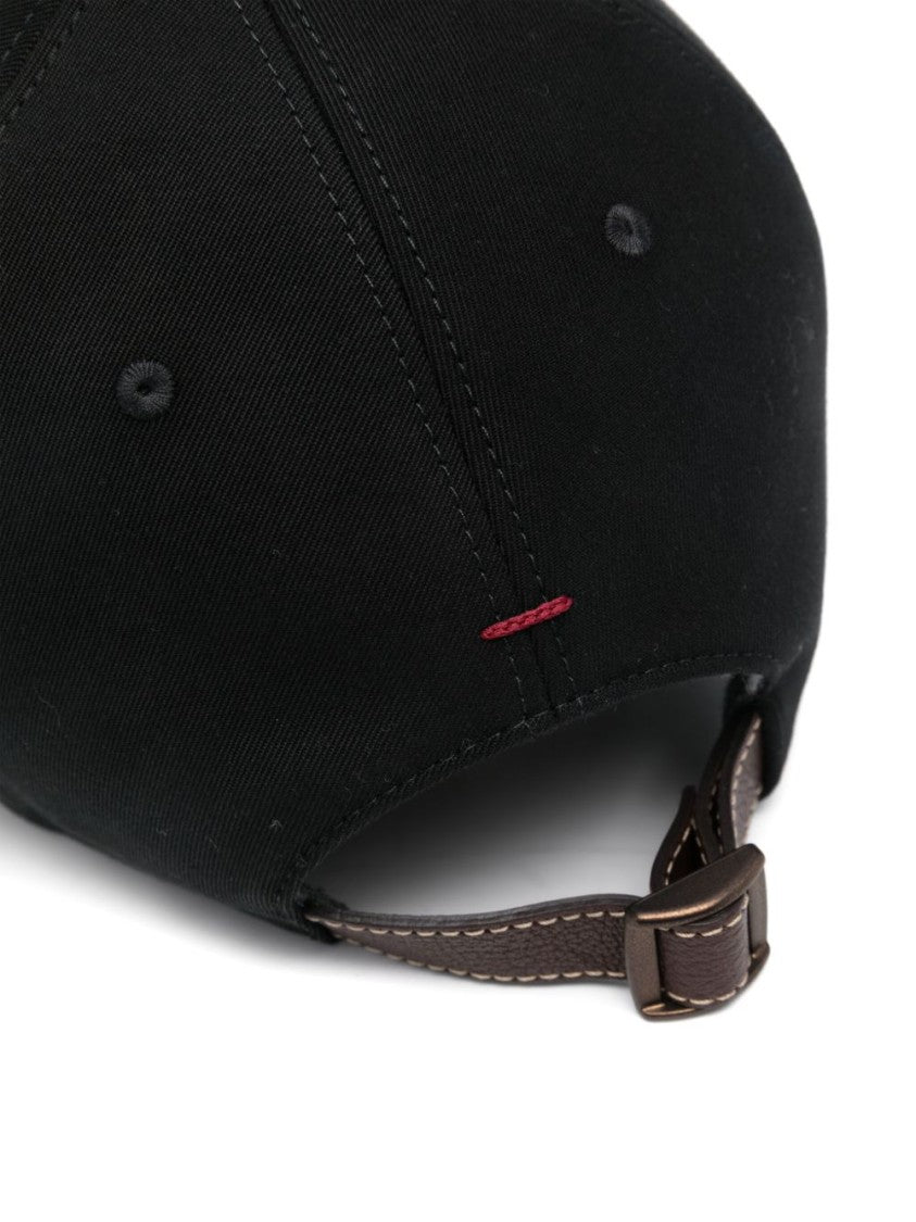 Brunello Cucinelli Structured Black Cap