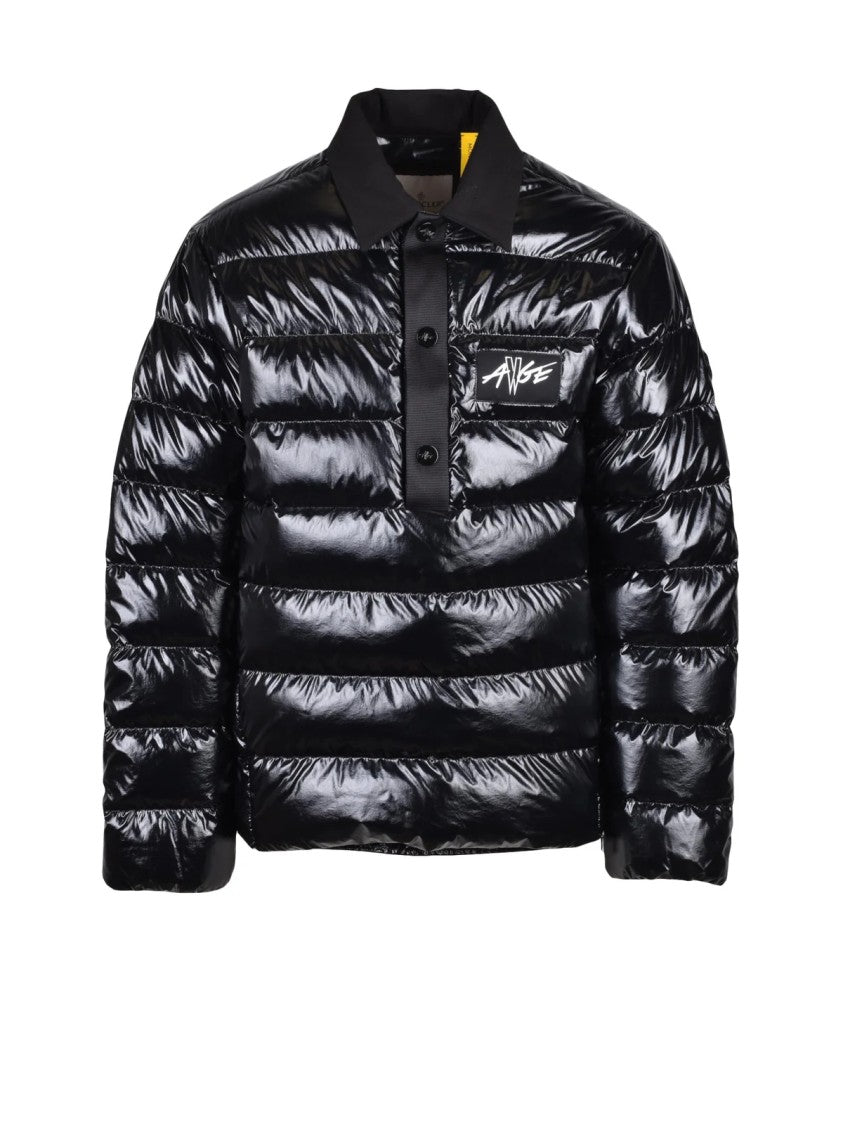 Moncler Genius Black Glossy Quilted Down Polyamide Jacket