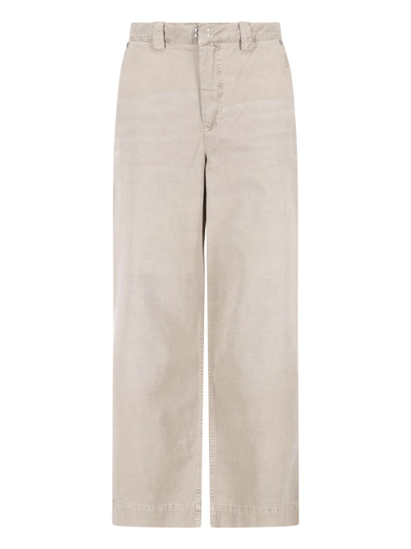 Mfpen Beige Commission Cotton Straight Trousers