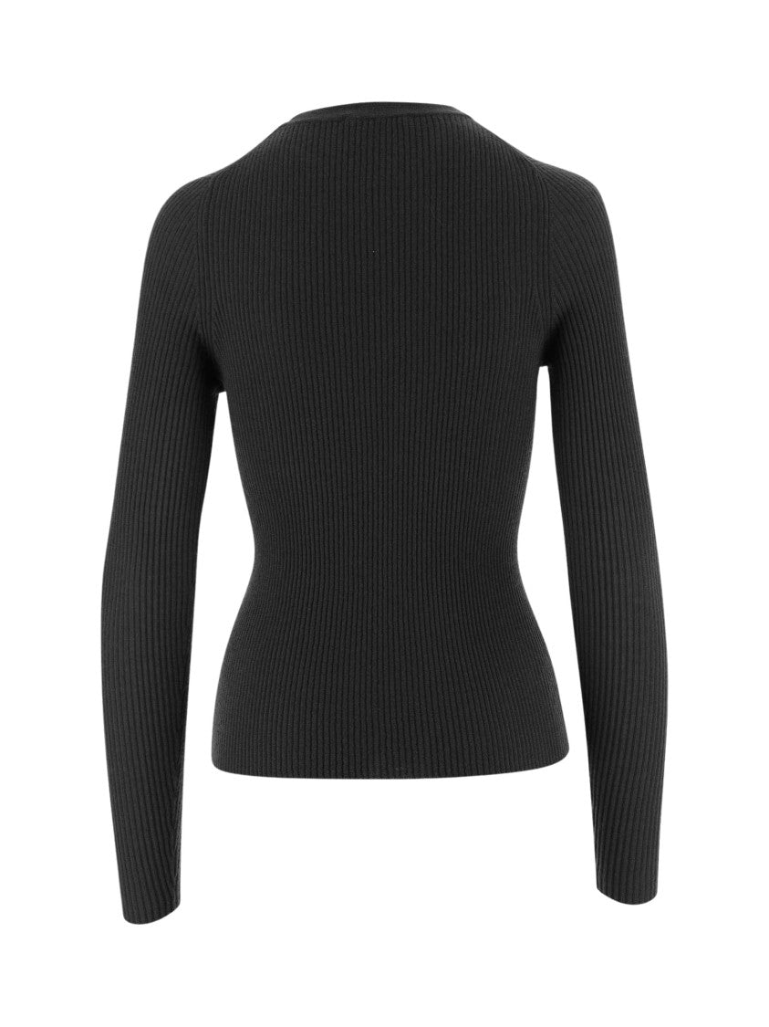 Oliver Lattughi R-Costa Ribbed High Neck Cashmere Sweater