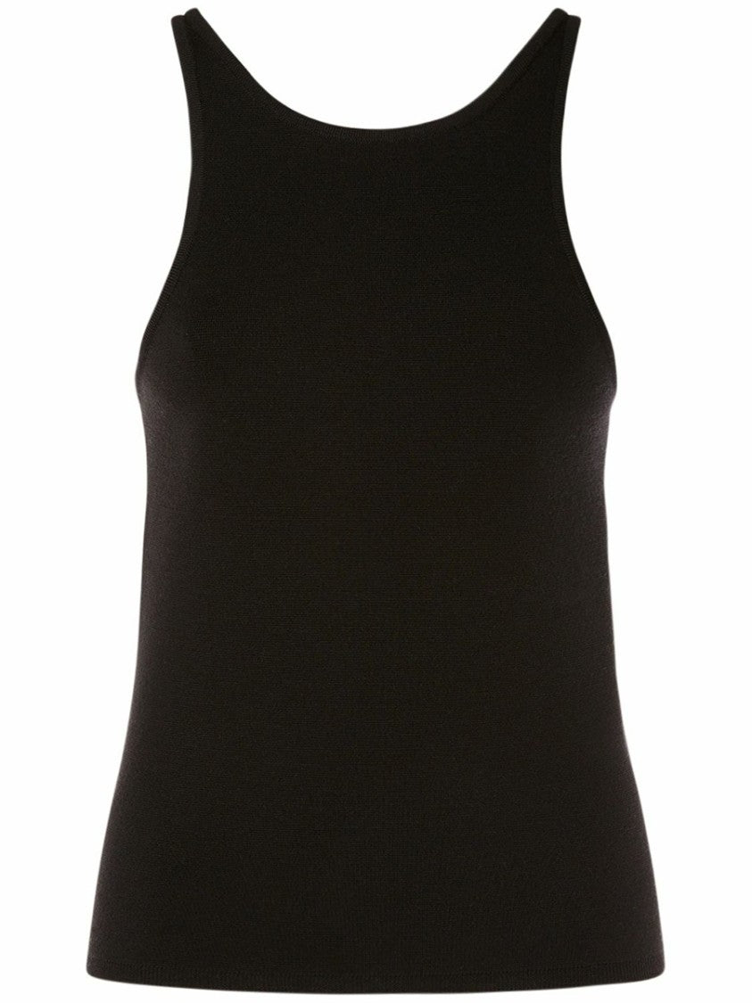 Max Mara Fitted Sleeveless Top With Round Neckline