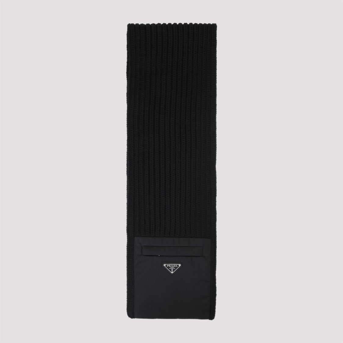 Prada Black Virgin Wool Scarf