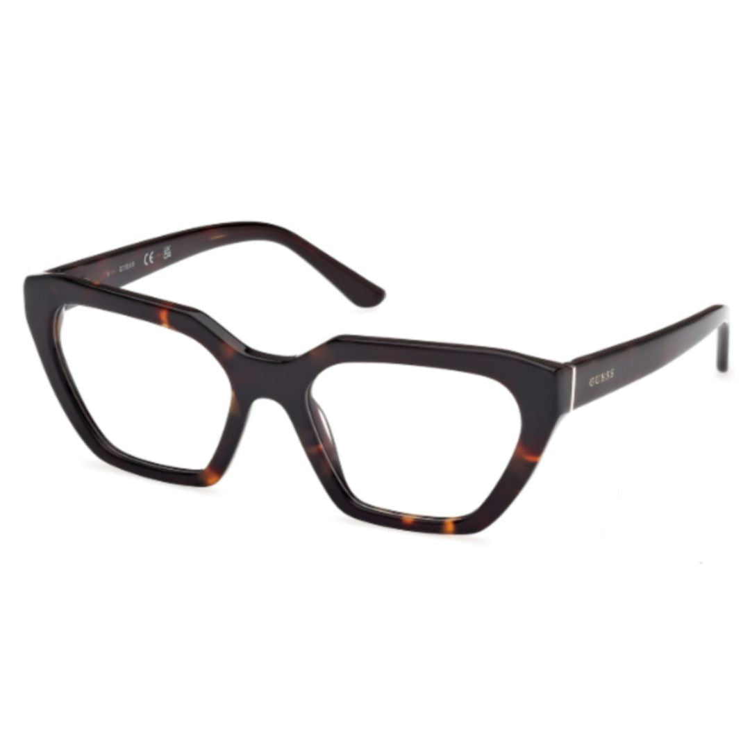 Guess Gu50176 Oversized Geometric Tortoiseshell Eyeglasses