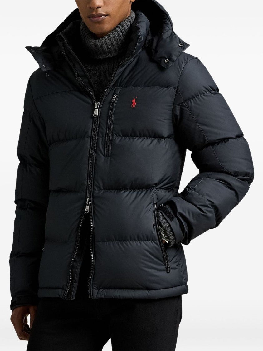 Polo Ralph Lauren Quilted Nero Jacket With High Collar