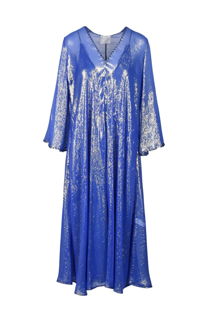 Forte Forte Lamé Kaftan - Blue