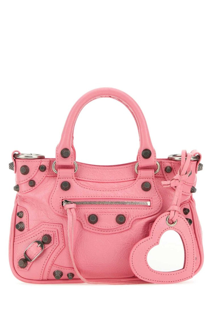 Balenciaga Pink Nappa Leather Neo Cagole S Handbag