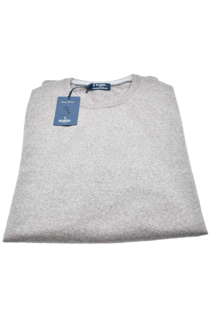 Barba Dove Grey Soft Layering Comfort Sweatshirt