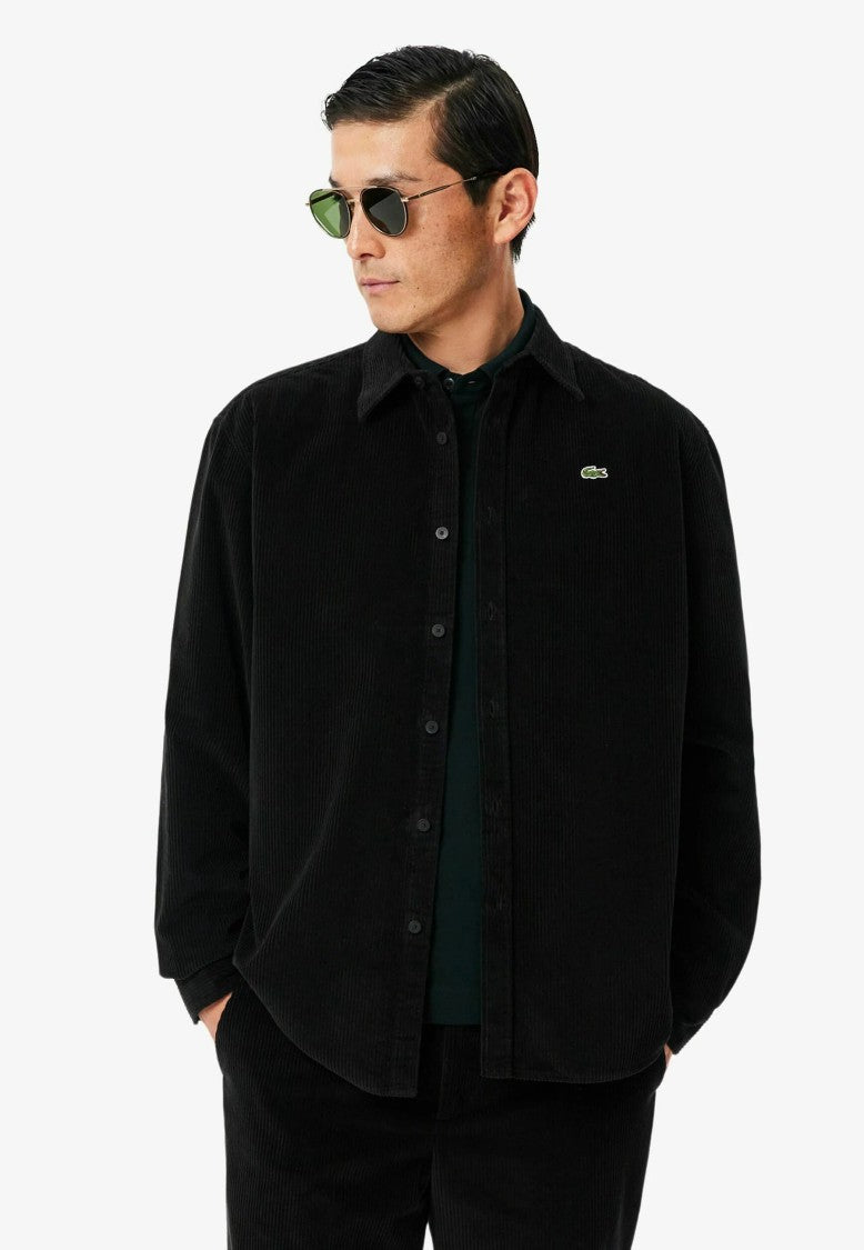 Lacoste 37/50 Black Corduroy Shirt