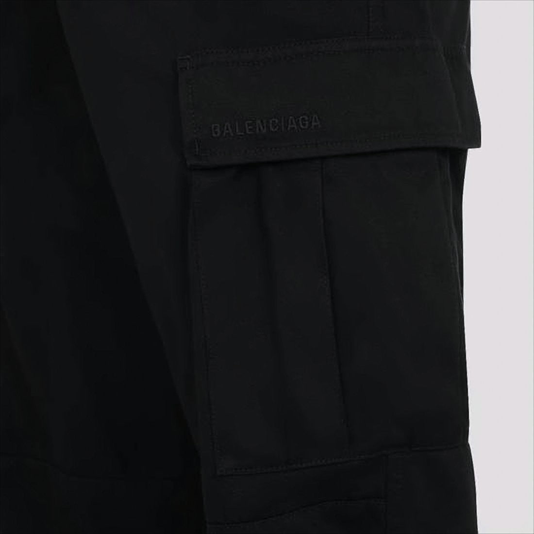 Balenciaga High-Waist Straight-Leg Pants With Flap Pockets