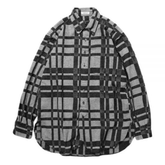 Engineered Garments Checkered Long Sleeve Shirt With Classic Collar