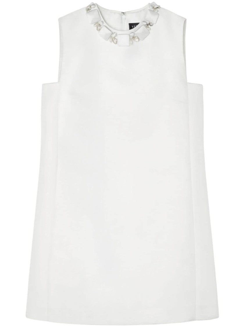 Versace Mini Dress With Bead Embellishments