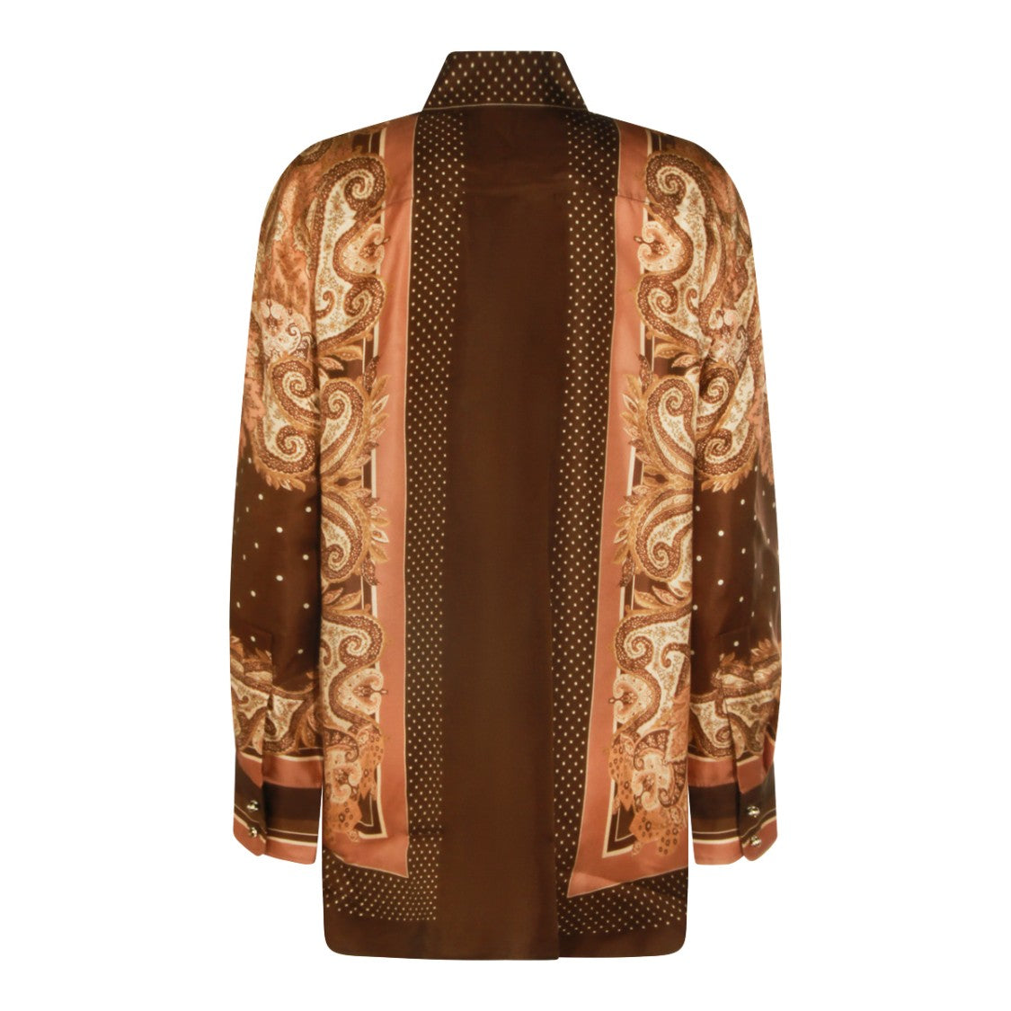 Zimmermann Brown Paisley Polka Dot Casual Shirt