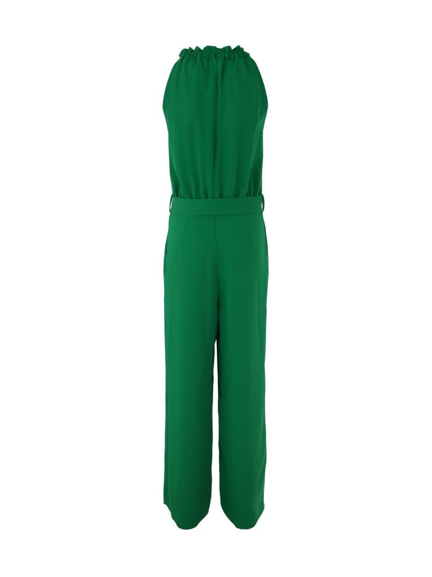 P.A.R.O.S.H. Halter Neck Jumpsuit With Gathered Neckline