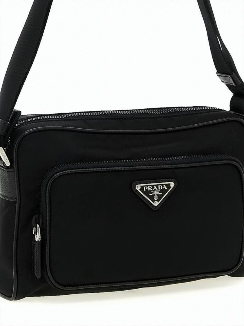 Prada Rectangular Shoulder Bag With Triangular Logo