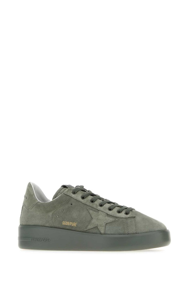 Golden Goose Dark Grey Suede Pure-Star Sneakers