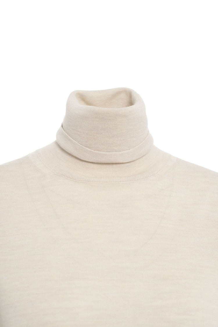 Paolo Pecora High-Neck Ribbed Sweater With Design