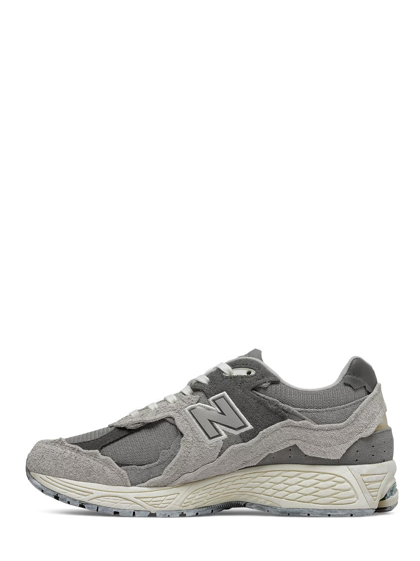 New Balance Layered Grey Sneakers With Suede And Mesh Elements