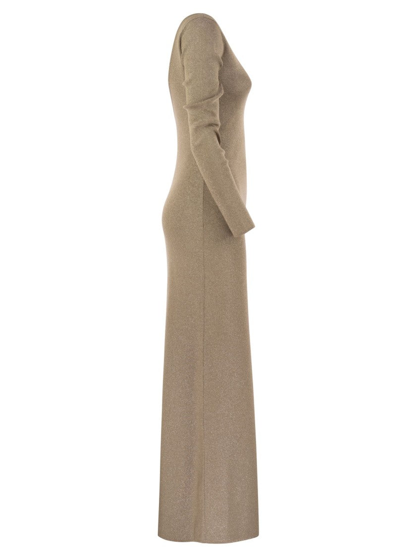 Max Mara Bracco - Viscose And Lurex Slim Dress