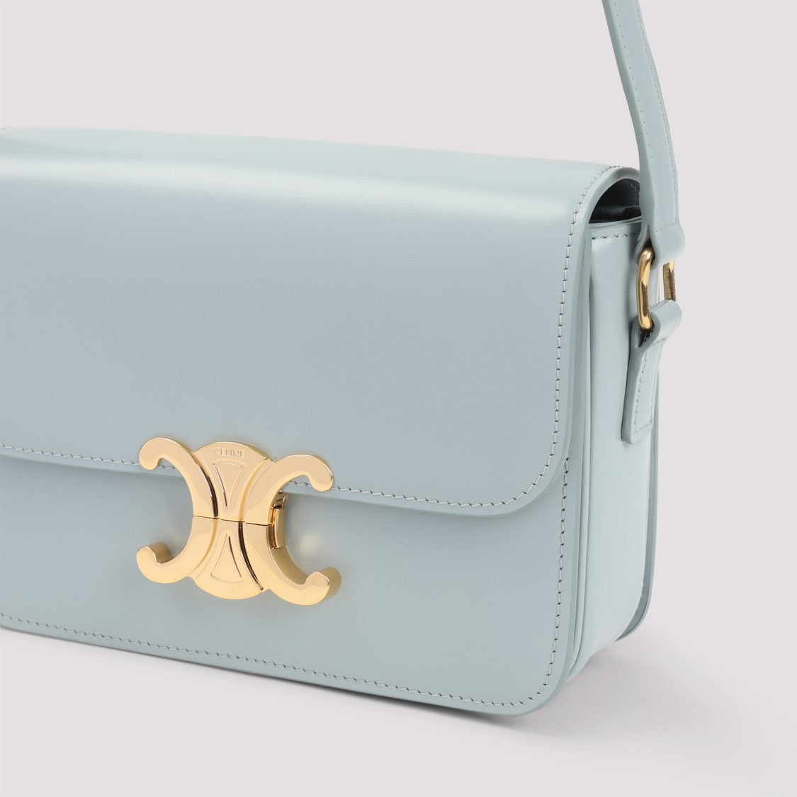 Celine Ice Blue Calf Leather Shoulder Bag