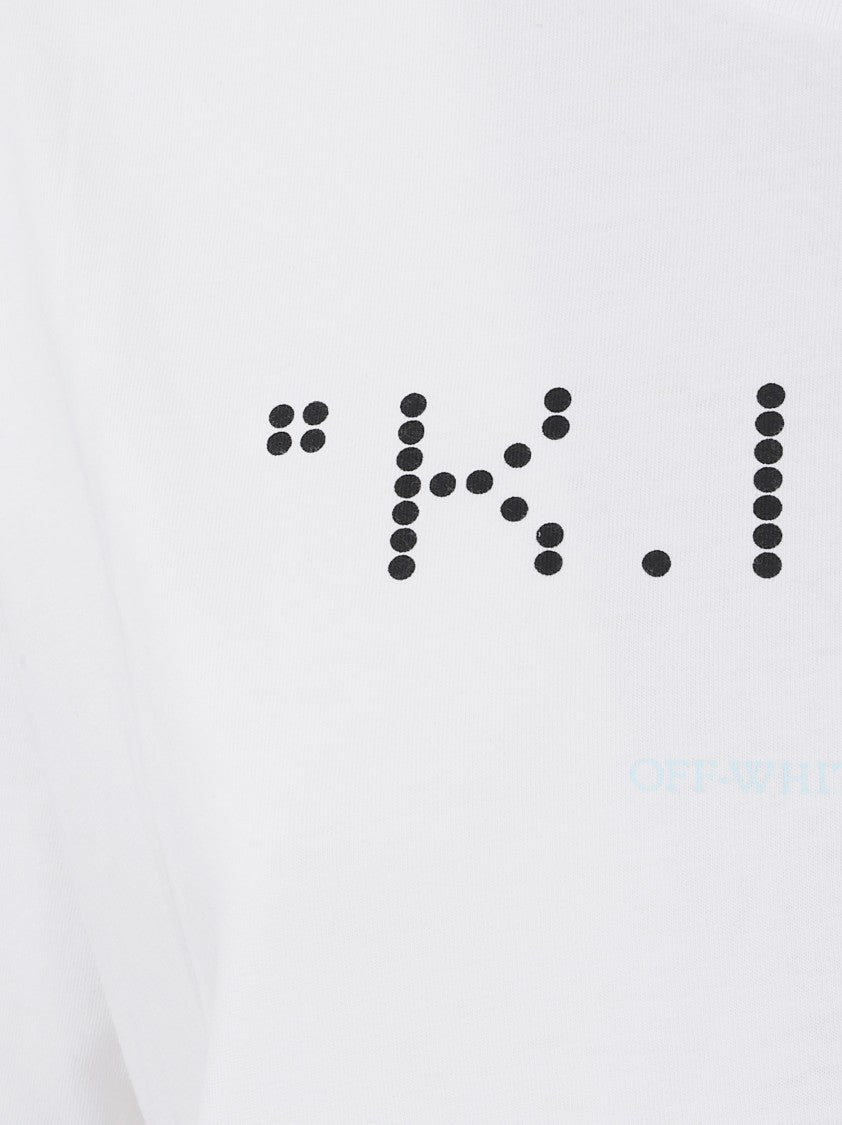 Off-White White T-Shirt With Unique Text Design