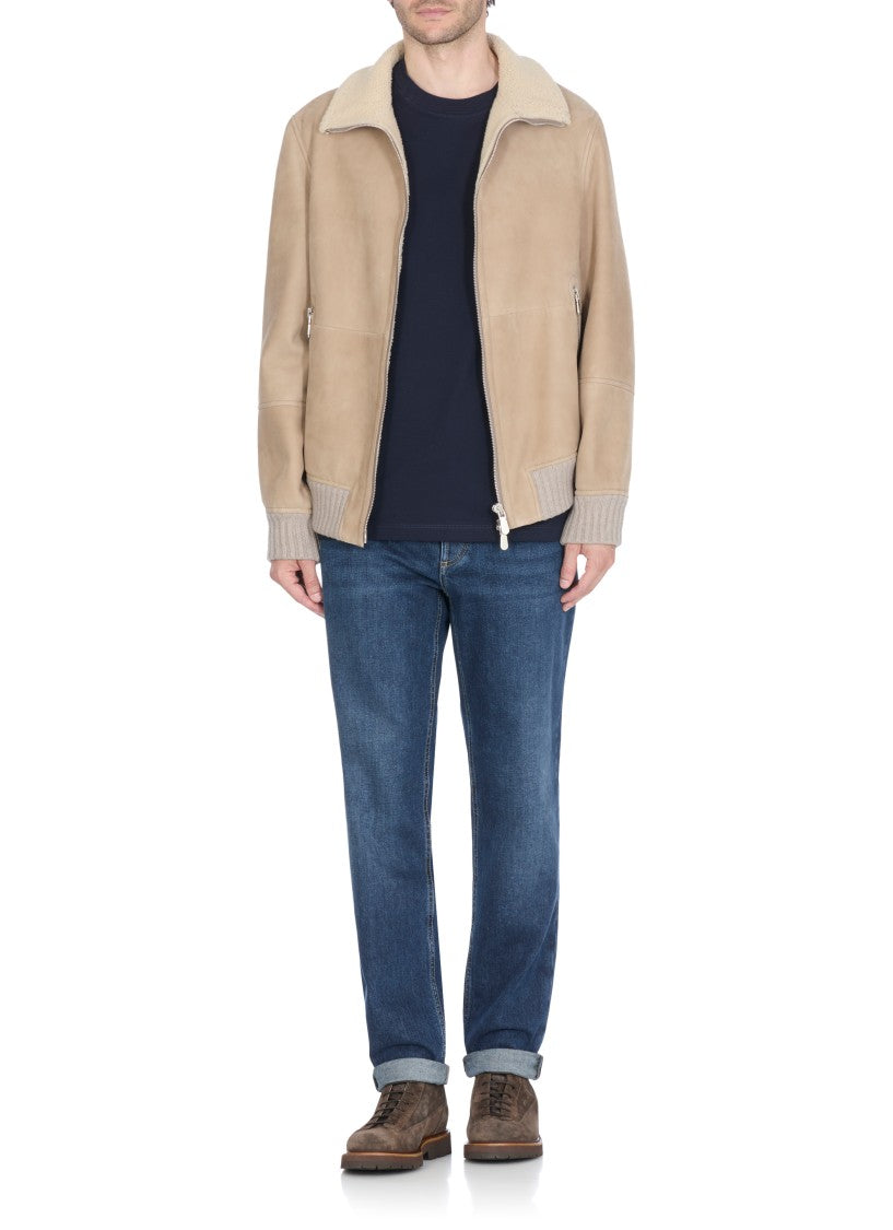 Brunello Cucinelli Brown Suede Leather Boots