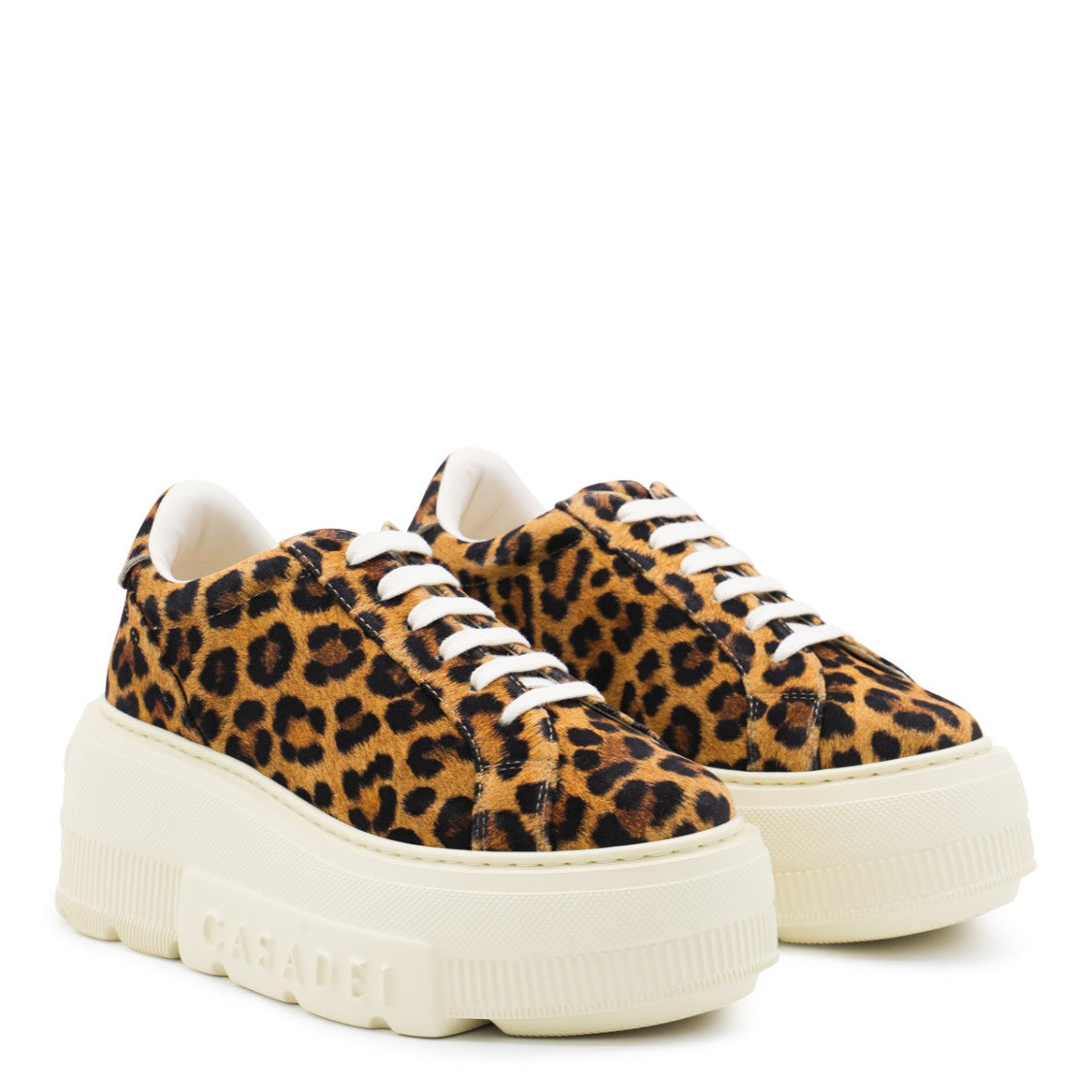 Casadei Leopard Leather Nexus Sneakers
