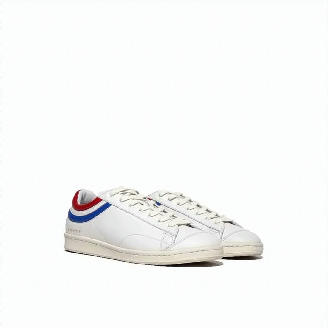Helms Paris Low-Top Smooth Calf Leather Sneakers With Bold Stripes