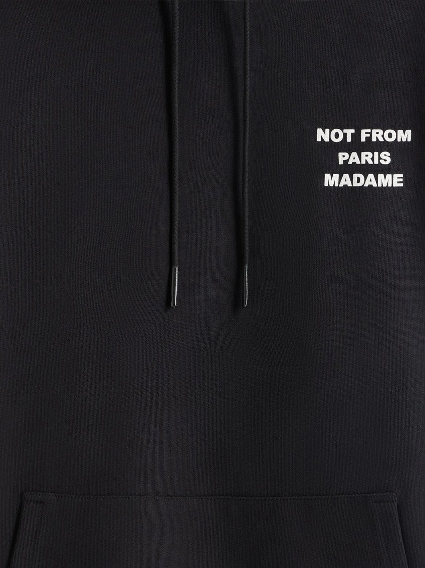 Drôle De Monsieur Not From Paris Madame Black Hoodie