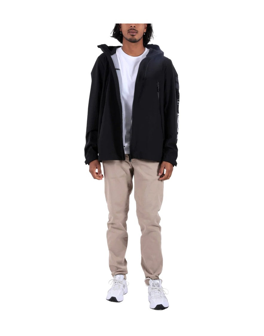 Outhere Black Technical Hooded Jacket