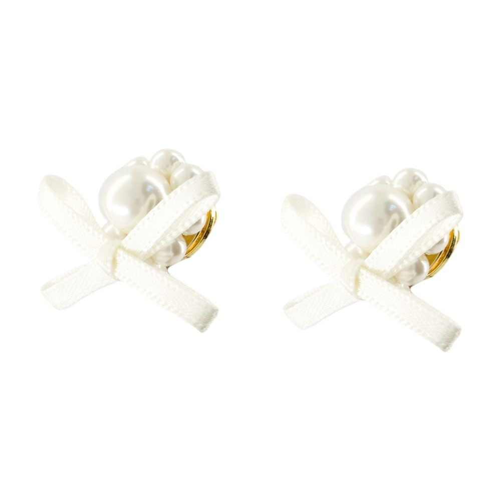 Simone Rocha Petite Daisy Earrings - Synthetic - White