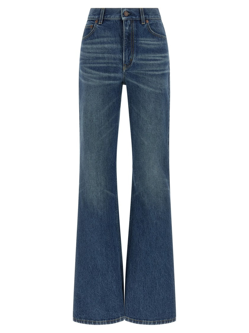 Chloé Stone-Washed Palazzo Jeans