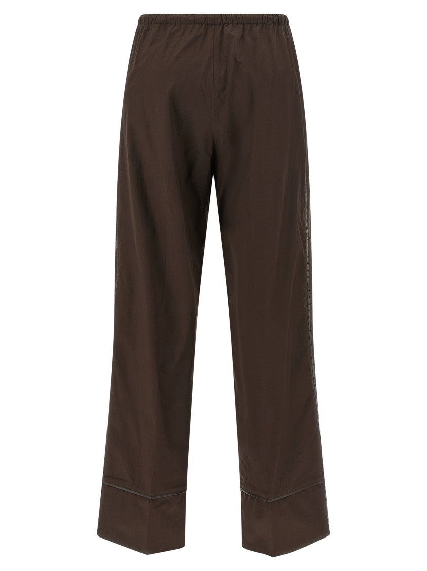 Yves Salomon Leather Insert Pants