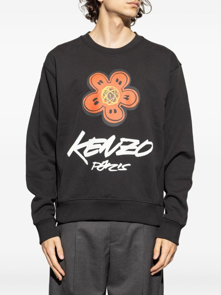 Kenzo Crew Neck Black Sweatshirt