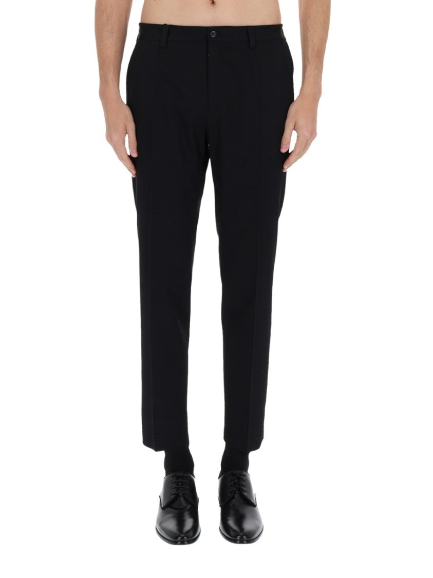 Dolce & Gabbana Tailored Straight Pressed Crease Formal Pants