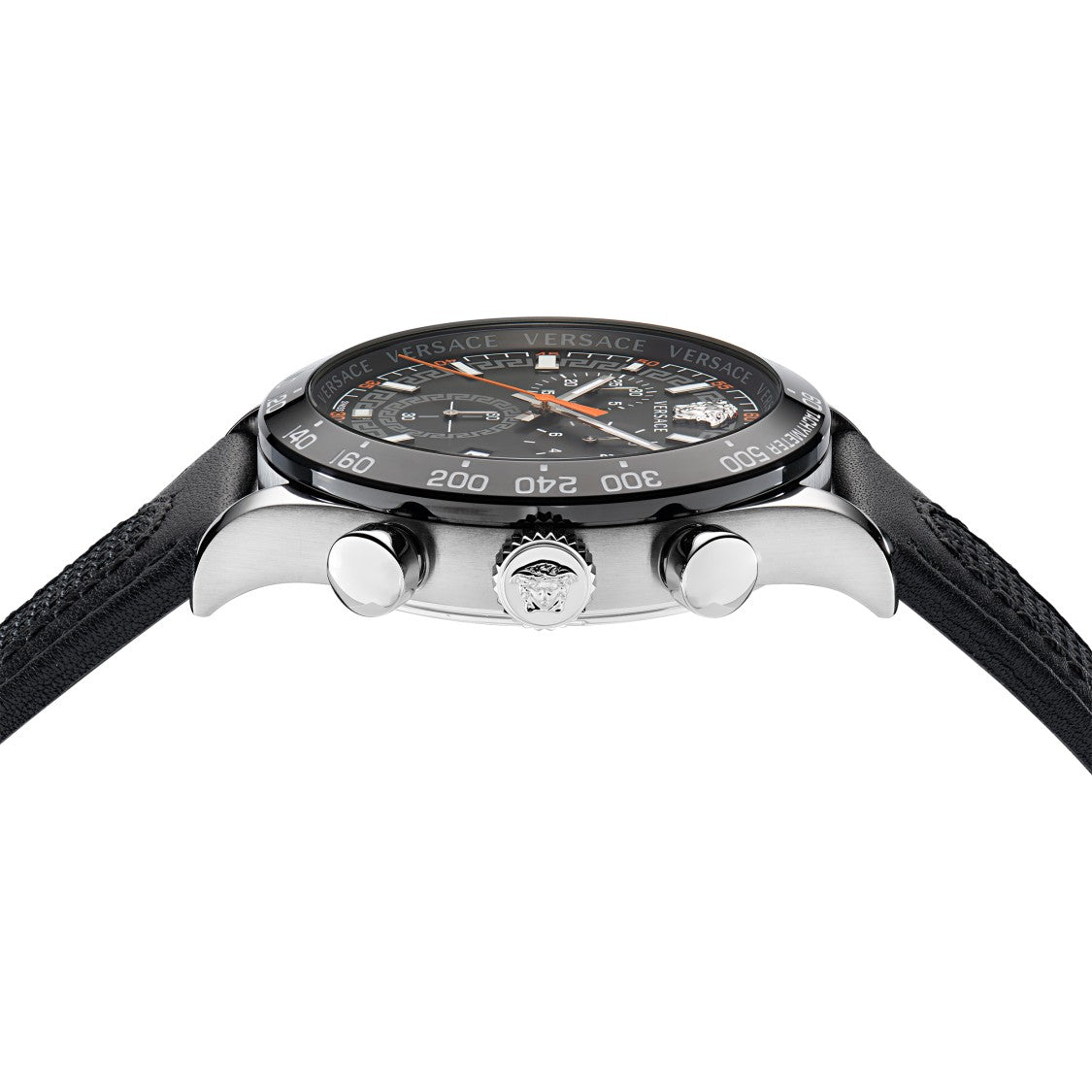 Versace Chronograph Hellenyium Ve2u00122 With Tachymeter Bezel And Luminous Details