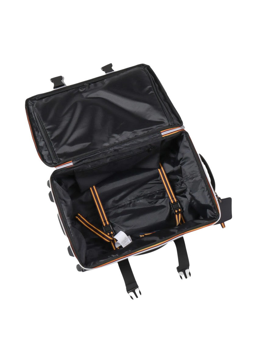 K-Way Compact Cabin Suitcase With Navy Blue Exterior And Accented Piping