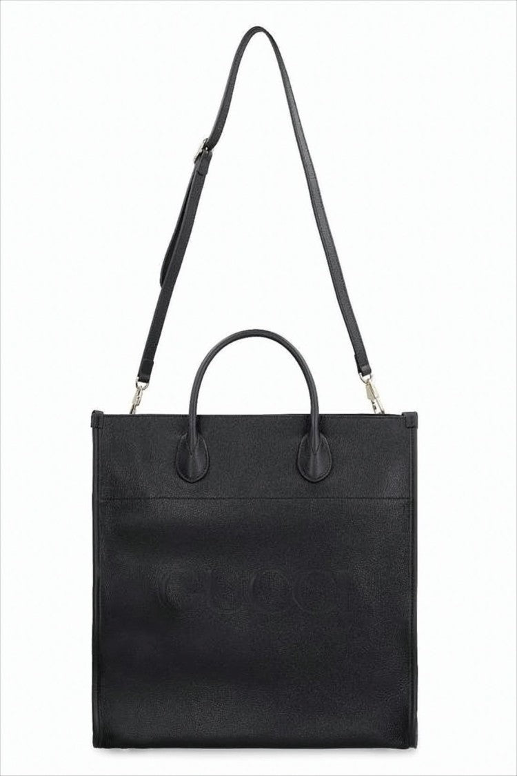 Gucci Textured Leather Tote Bag