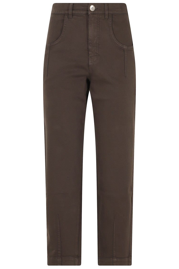 Eleventy Moro Five-Pocket Straight-Leg Stretch Denim Jeans