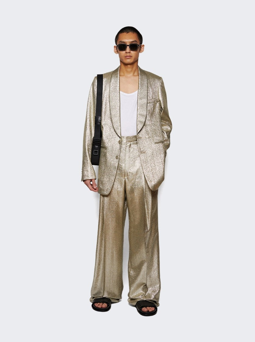 Dries Van Noten Slim Fit Blazer Silver