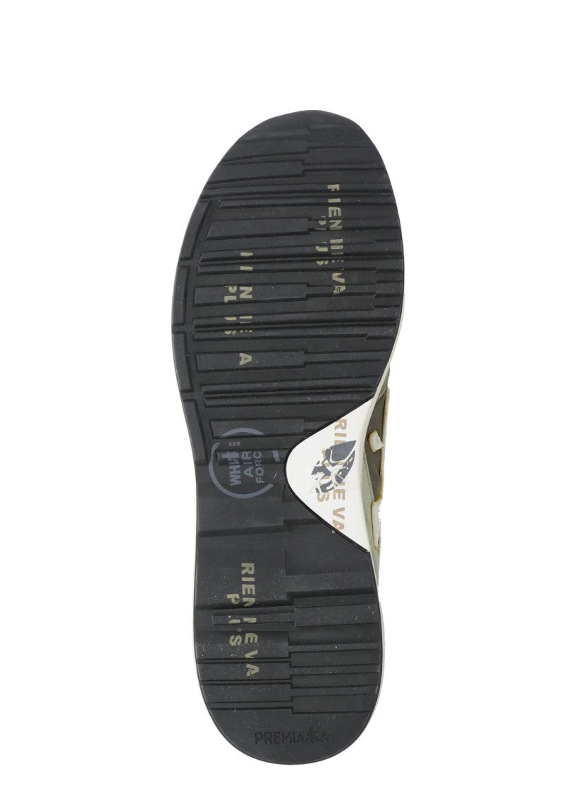 Premiata Mick 8086 Suede-Blend Sneakers