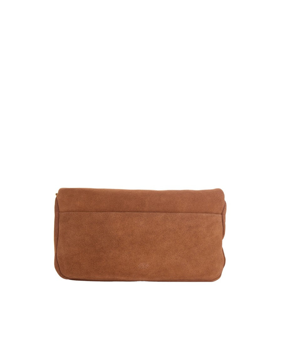 Pinko Soft Suede Baguette Shoulder Bag