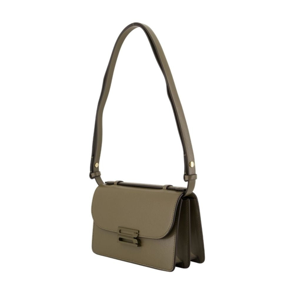 Victoria Beckham Tonal Mini Dorian Crossbody - Leather - Khaki
