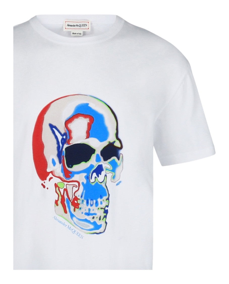 Alexander Mcqueen Solarized Skull Graphic T-Shirt