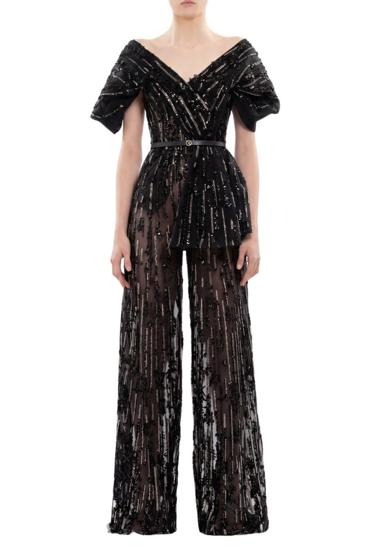 Saiid Kobeisy Embroidered Jumpsuit