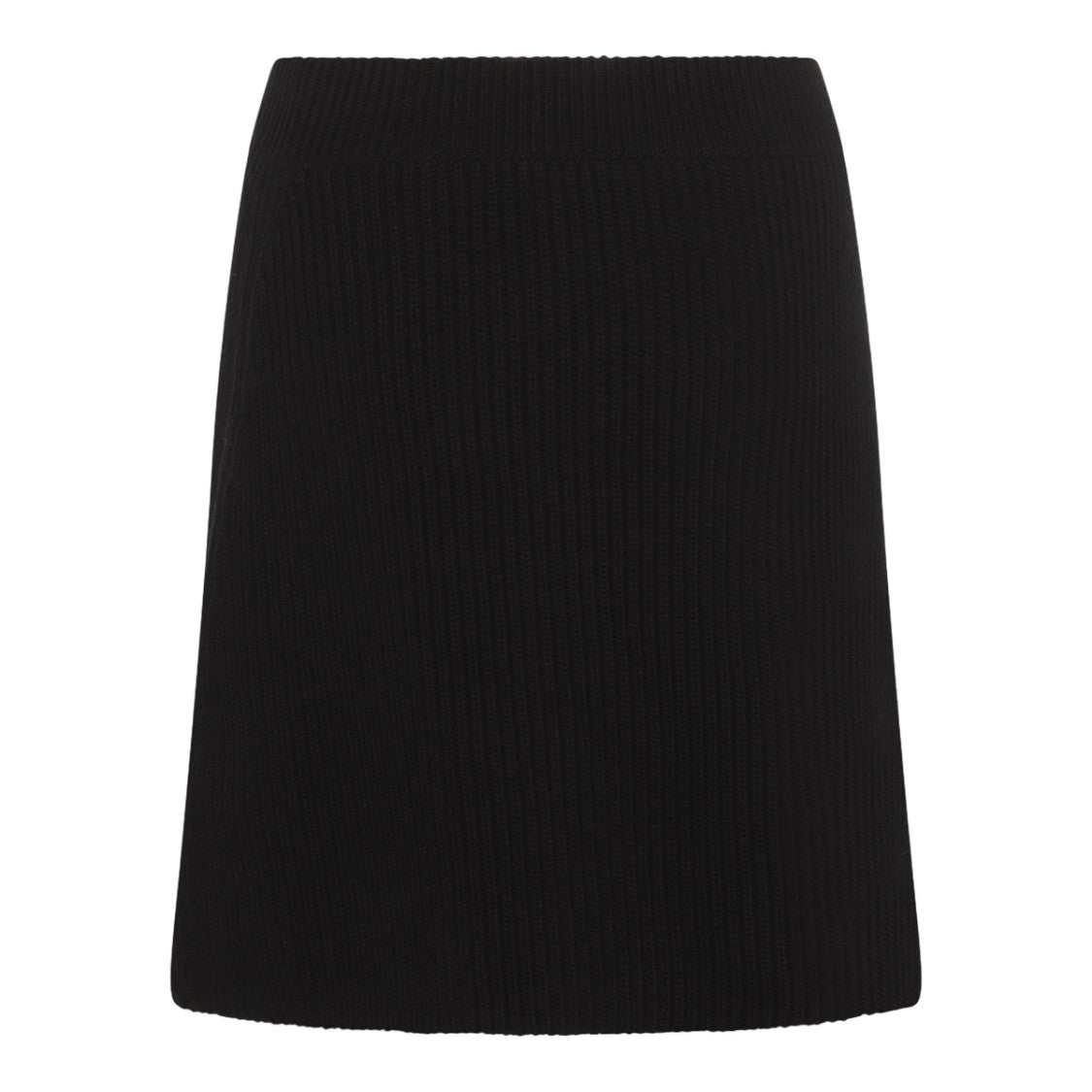 Jil Sander Ribbed Knit Mini Skirt With Structured Silhouette