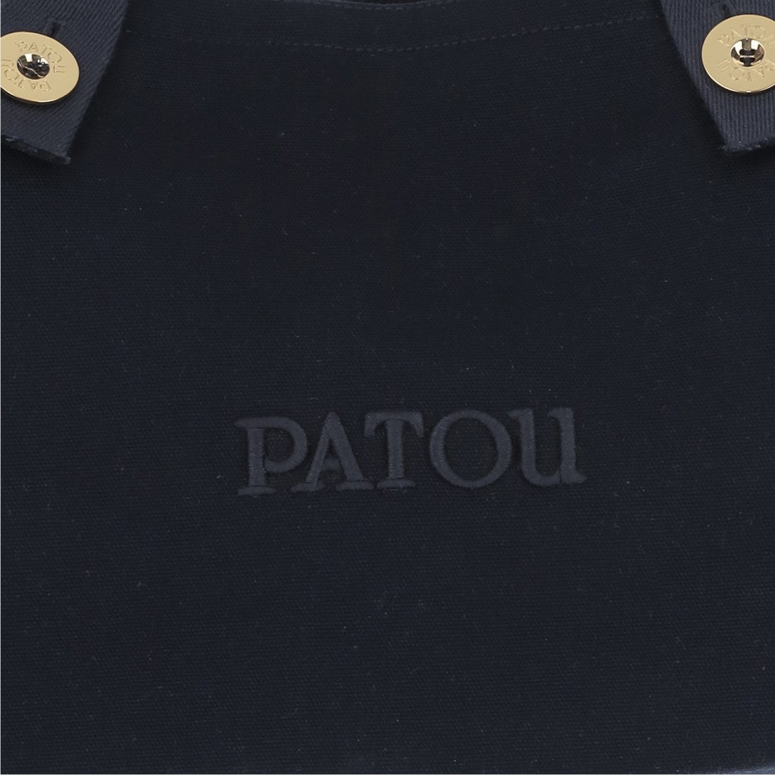 Patou Large Cotton Logo Trapeze Tote Bag