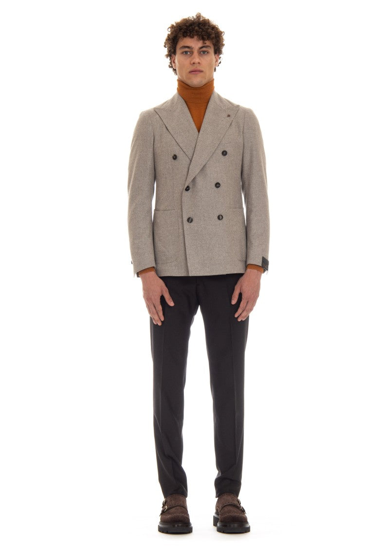 Tagliatore Double-Breasted Wool-Cashmere Pino Lerario Jacket