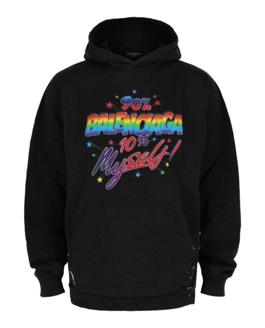 Balenciaga Distressed Graphic Hoodie